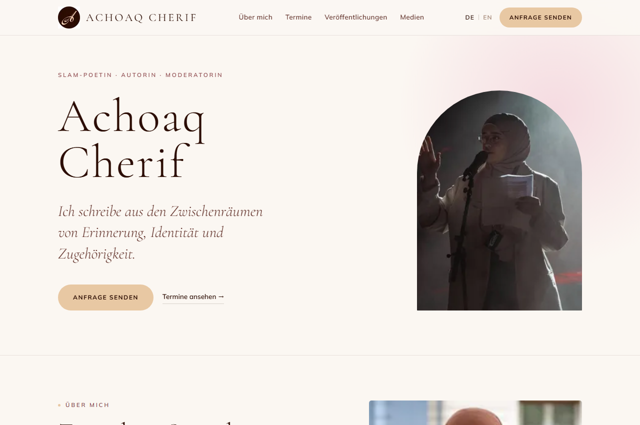 Startseite von Achoaq Cherif